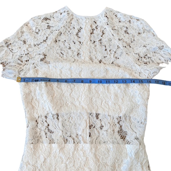 Alexis Leona Midi Dress, White Lace, Medium, short sleeves - Picture 10 of 12